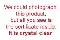 EXTRA CLEAR Polyester Certificate Pockets