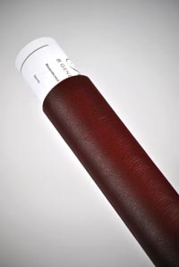 Luxury Covered Tube in Burgandy Soft Touch Leather