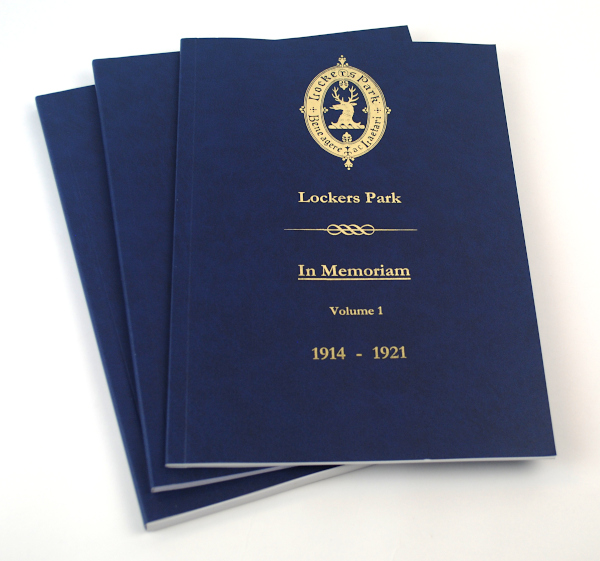 Publish a Softback book - Blue plain cover with gold foil lettering