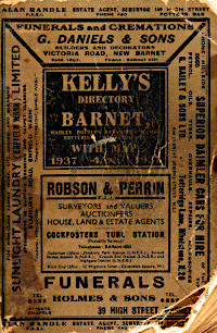 Kellys Directory of Barnet, Hadley, Potters Bar, South Mymms, Totteridge, Whetstone&c, 1937