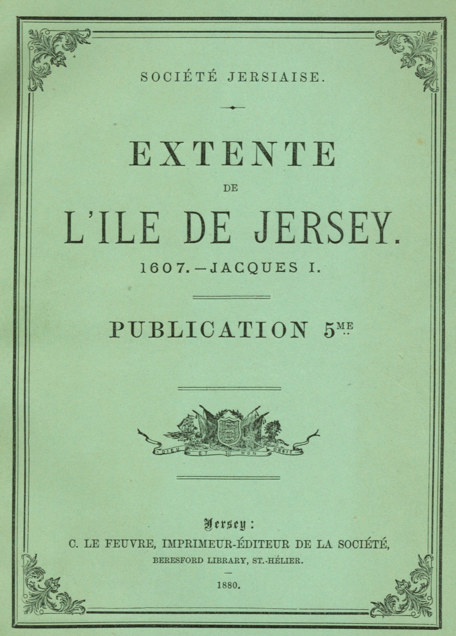 Extente de L'ile de Jersey, 1607