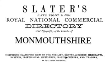 Slaters Directory of Monmouthshire 1868