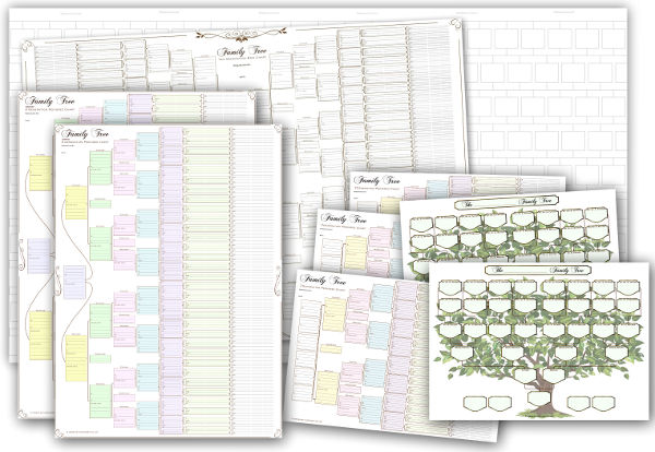 Blank Family Tree Charts 