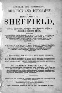 White's Directory of Sheffield & 20 miles round 1862