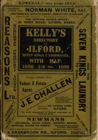 Kelly’s Directory of Ilford, Seven Kings & Goodmayes, 1926