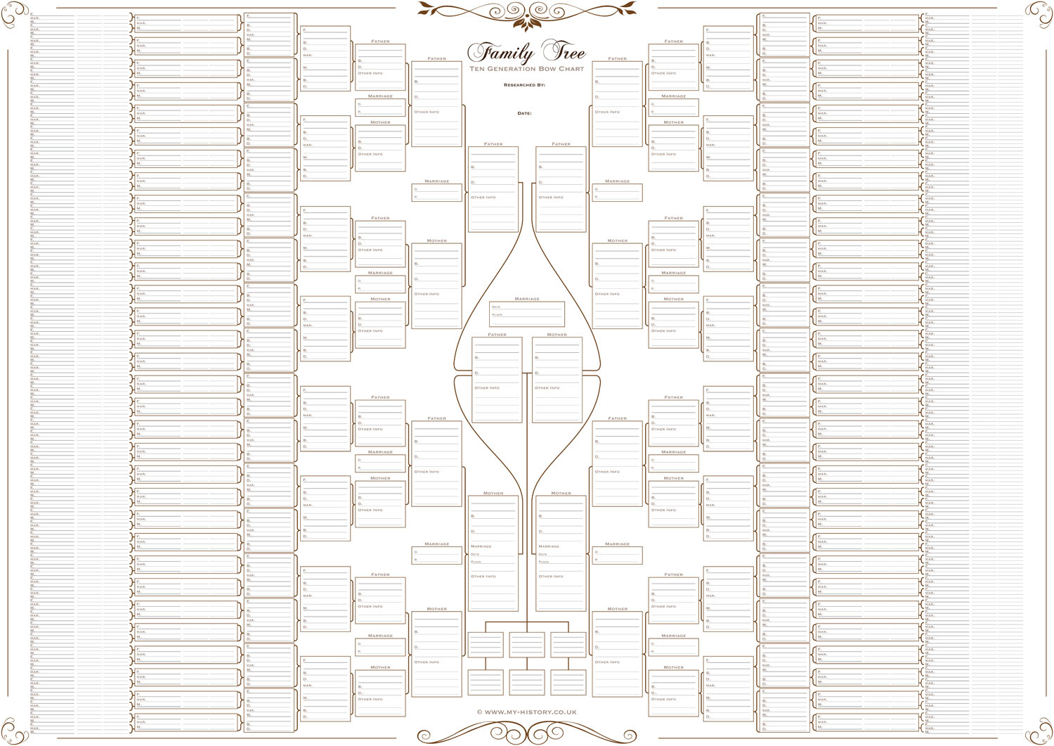 10 Generation Double Chart -120 gsm plain