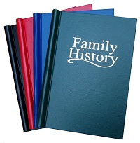 Green Family History Springback Binder- SECONDS