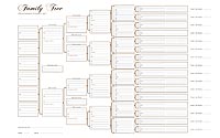 Blank A3 Family Tree Charts