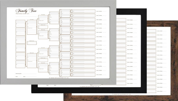 Blank A3 Family Tree Charts
