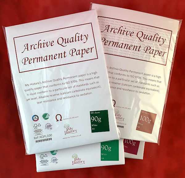 Acid-Free Archival Papers and Pens