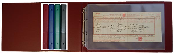 Archive Quality Family History Deluxe Certificate Binder