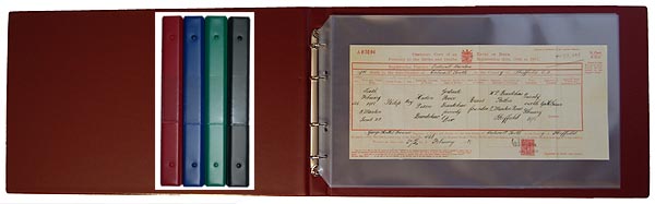 De-luxe Certificate Binder with 10 Polypockets - The National Archives Shop