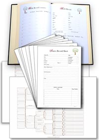 Family Tree Book Page Starter Pack on White 100 gsm Paper