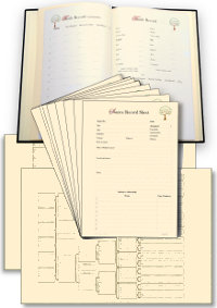 Family Tree Book Page Starter Pack on Cream 100 gsm Paper