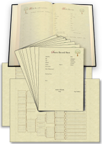Family Tree Book Page Starter Pack on Parchment 90 gsm Paper