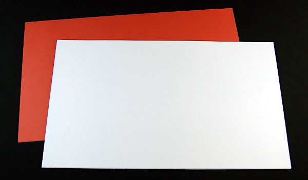 Certificate Long White Card Inserts