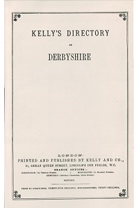 Kelly's Directory of Derbyshire 1891