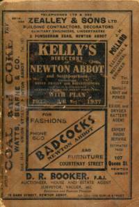 Kelly's Directory of Newton Abbot & Neighbourhood, 1937