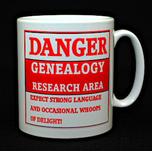 Danger Genealogy Research Area...Mug - seconds