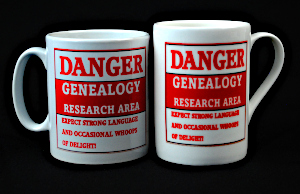 Danger Genealogy Research Area...Mug - seconds