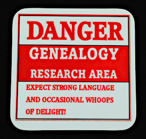 Danger Genealogy Coaster