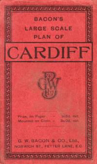 Bacon's Large Scale Plan of Cardiff &c, ca 1928