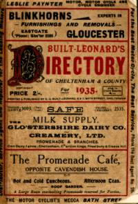 Built-Leonard's Directory of Cheltenham & County for 1935