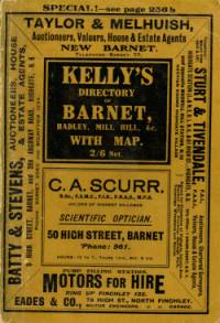 Kellys Directory Barnet &c, 1925