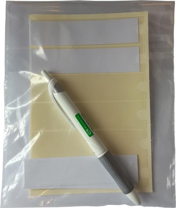 Self-Adhesive 25mm Label Holder Kit (12 Labels)