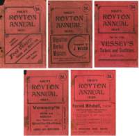 Varley's Royton Annuals of 1921, 1924, 1925, 1927 & 1936