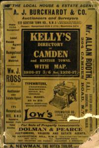 Kellys Directory of Camden & Kentish Towns, 1926-27