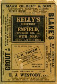 Kellys Directory of Enfield, Winchmore Hill etc, 1930