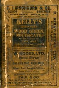 Kelly's Directory of Wood Green, Southgate, Palmer's Green, Winchmore Hill, Bowes Park. 1934