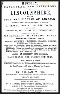 White's Gazetteer and Directory of Lincolnshire 1856