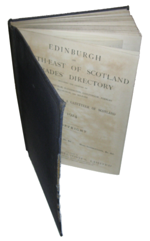 Edinburgh & South - East of Scotland Trades Directory 1924