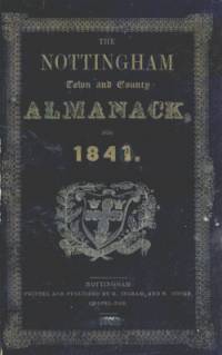 Nottingham Town and County Almanack for 1841