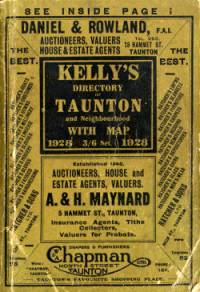 Kelly’s Directory of Taunton and Neighbourhood, 1928
