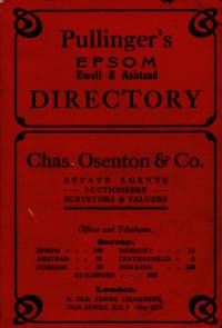 Pullinger's Epsom, Ewell & Ashtead Directory, 1922