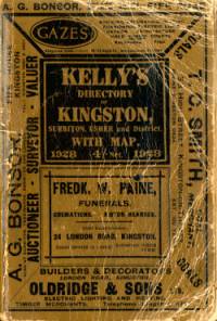 Kellys Directory of Kingston, Surbiton, Esher & District, 1928