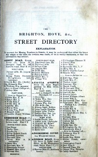Kelly's Directory Of Brighton & Hove Etc 1939