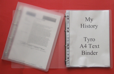 A4 Text Binders