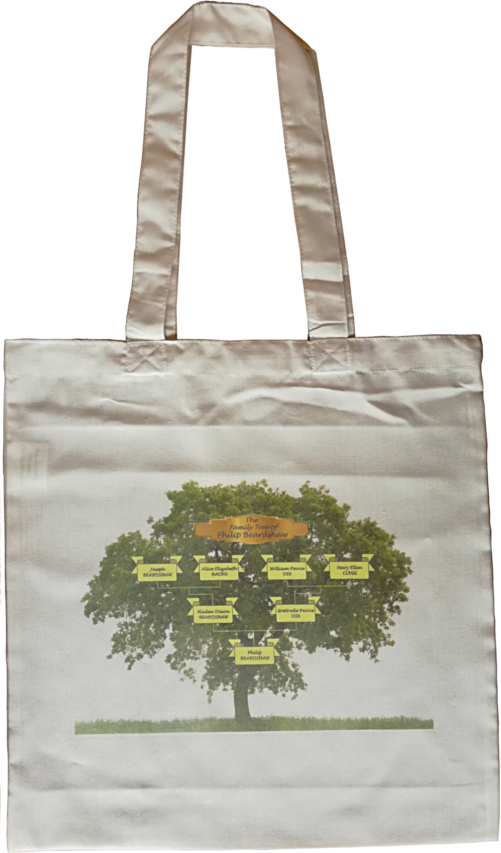 Tote Bag with Family Tree