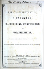 Kelly's Directory of Birmingham 1888