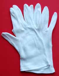 White Cotton Archive Gloves