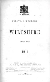 Kellys Directory of Wiltshire, 1911