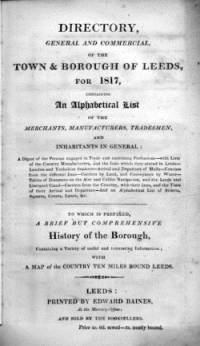 Baines' Directory of Leeds, 1817