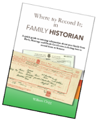 Where to Record It: In Family Historian 6
