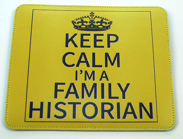 Keep Calm I'm a Family Historian Mouse Mat