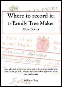Where to Record It; In Family Tree Maker new series