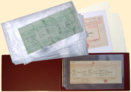 Click to view the My History website and view the full details for the Standard binders